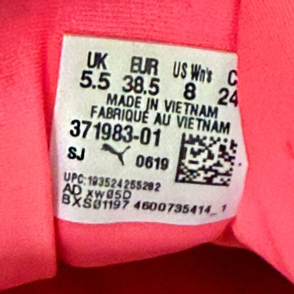 Puma RS-X Soft Case Pink Alert/Yellow Running Shoes 371983-01 Women Size 8 - Picture 4 of 6